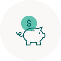 piggy bank icon illustration