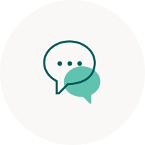 chat bubbles icon illustration