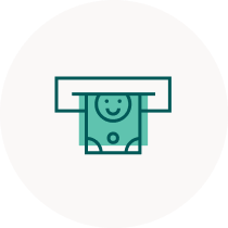 atm cash icon illustration